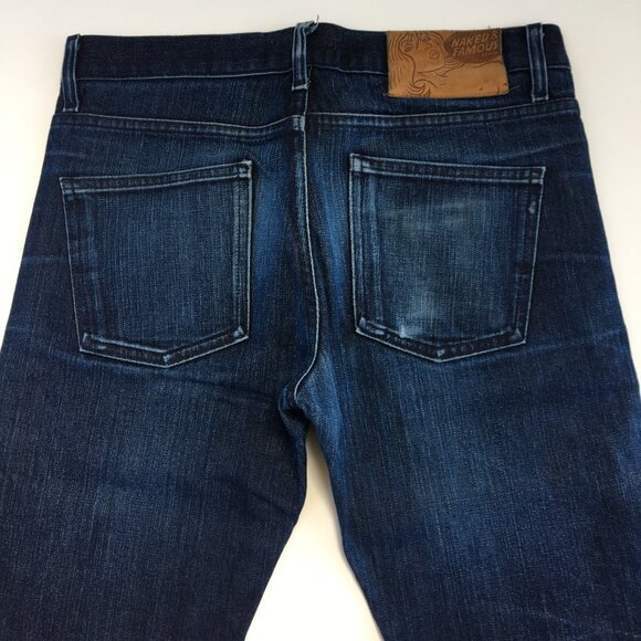 Naked & Famous Skinny Guy Selvedge Button Fly Jeans 32 - Picture 6 of 12